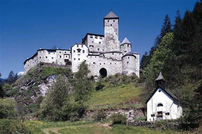 Taufers Castle in Campo Tures in Val Aurina (Tauers im Ahrntal)